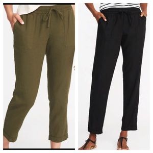 2 pairs Old Navy Linen Joggers Small